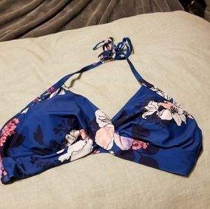 Floral bikini top